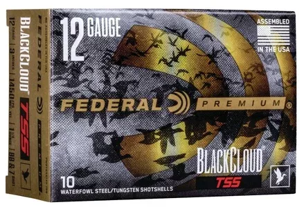 Federal PWBTSSX1427B Black Cloud TSS 12 Gauge 3″ 1 1/4 oz Steel Tungsten 7/BB Shot 10 Per Box/ 10 Case