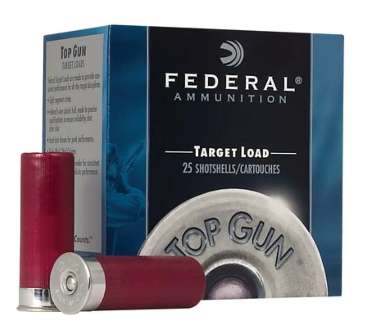 Federal Top Gun 12 Ga 2.75″, 1250 FPS, 1oz, 7.5 Shot, 250rd/Case