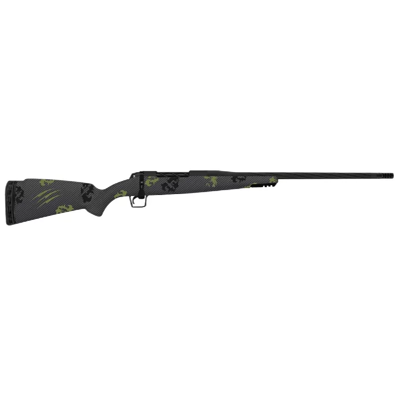 Fierce Firearms Twisted Rogue Rifle, 24″ Armour Lube Black Steel Threaded Barrel Drilled & Tapped Steel Receiver LR Negative Comb Forest Camo Carbon Fiber Stock 270 Win – TWROG270WIN24BF