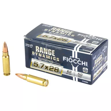 Fiocchi 5.7x28mm Ammo 62 Grain FMJ Box of 50