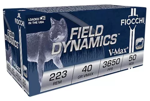Fiocchi Extrema Rifle Ammunition .223 Rem 40 gr V-MAX 3650 fps 50/rd