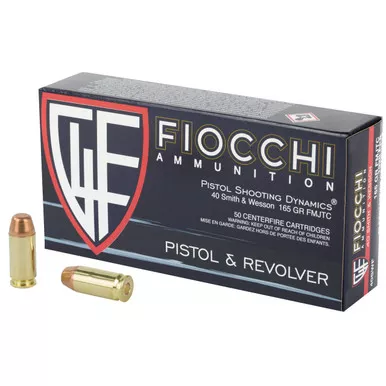Fiocchi Range Dynamics 40 S&W Ammo 165 Grain FMJ 50 Rounds