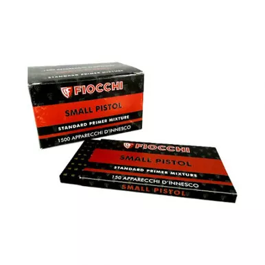 Fiocchi Small Pistol Primers 1500 Count 10 Sleeves of 150