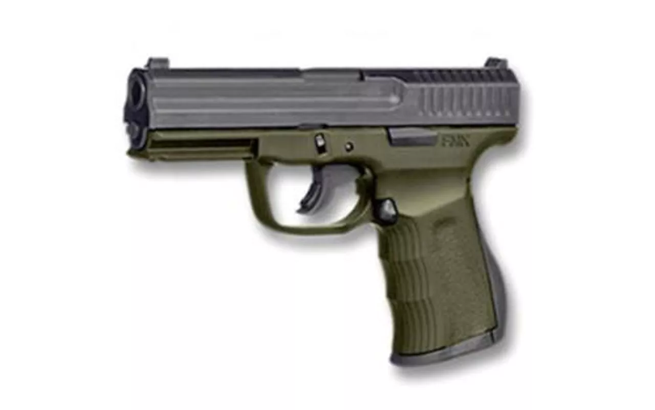FMK 9C1 G2 9mm, 4″ Barrel, 10rd, OD Green Frame, Black Slide