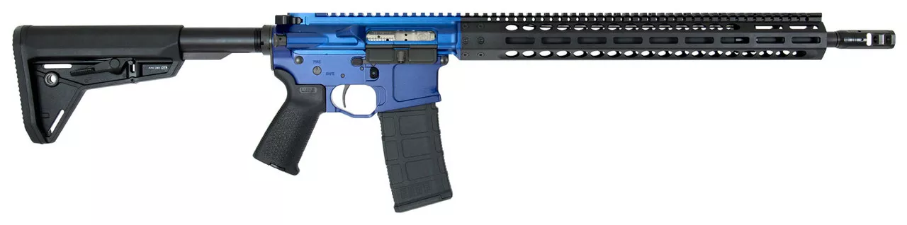 FN 15 Competition .223/5.56 W/ Leupold VX-6, 18″ Barrel, Magpul MOE SL, Blue/Black, 30rd