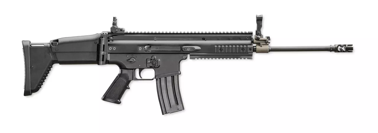 FN SCAR 16S 5.56/.223, 16.25″ Barrel, Adj. Sights, Telescoping Stock, Black, 30rd