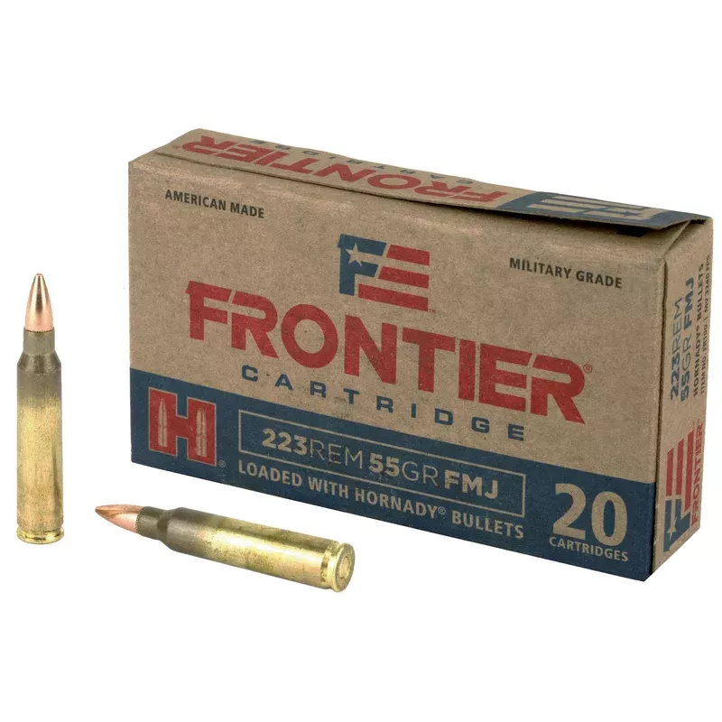 Frontier Cartridge 223 Rem 55 GR FMJ – 20RD