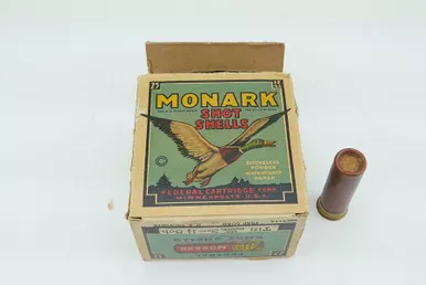 Full Box of Vintage Monarch Paper 12ga Shells