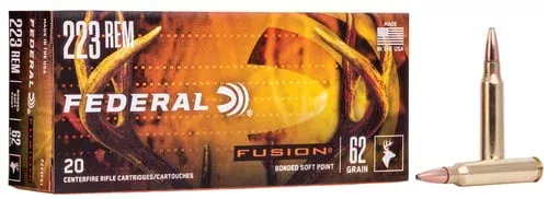 Fusion, 223 Rem, 62 grain, Fusion Soft Point,20/box