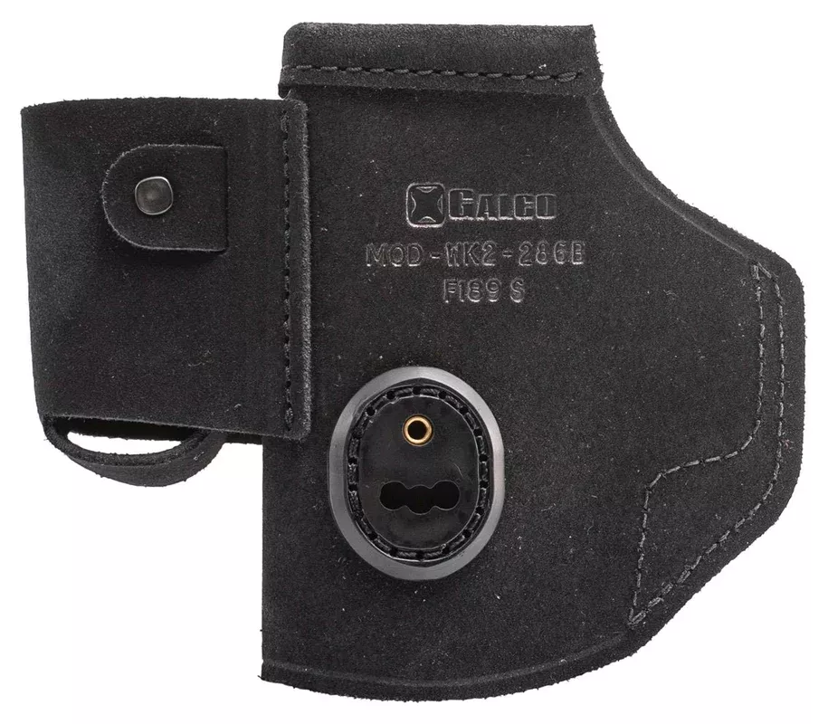 Galco WK2286B Walkabout 2.0 Black Leather IWB Fits Glock 26,27,33 Ambidextrous Hand