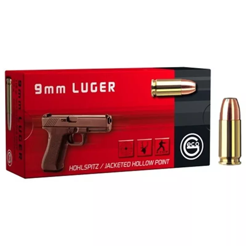 GECO 210040050 9mm Luger 124 GR FMJRN 50 Bx/ 20 Cs