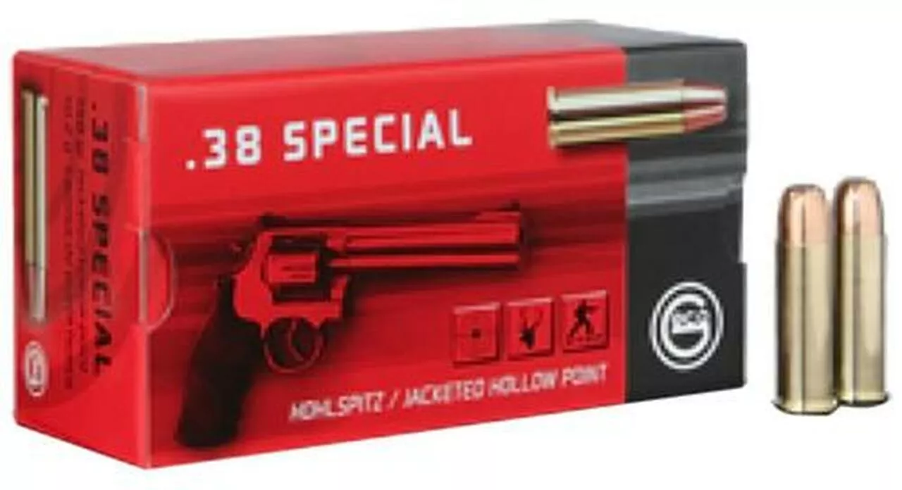GECO .38 Special 158gr, Lead Round Nose, 50rd/Box