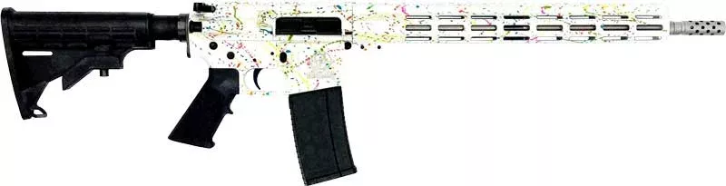 GLFA AR15 SPLATTER.223 WYLDE 16″ 1:8 S/S BBL WHITE SPLATTER