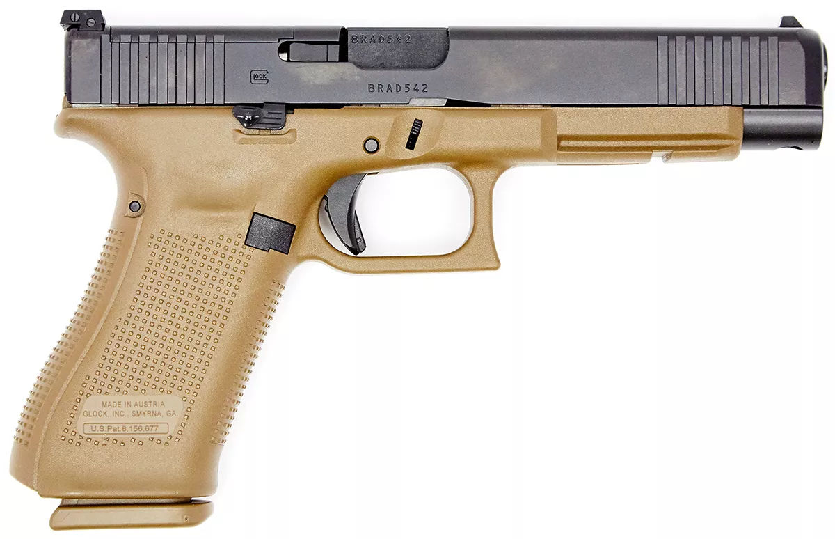 Glock 34 Gen5 MOS 9mm Pistol Flat Dark Earth Frame