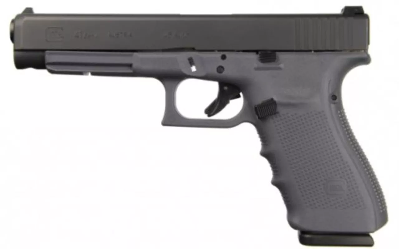 Glock 41 Gen4, 45ACP, 5.31″,, , Gray Frame, 10 rd