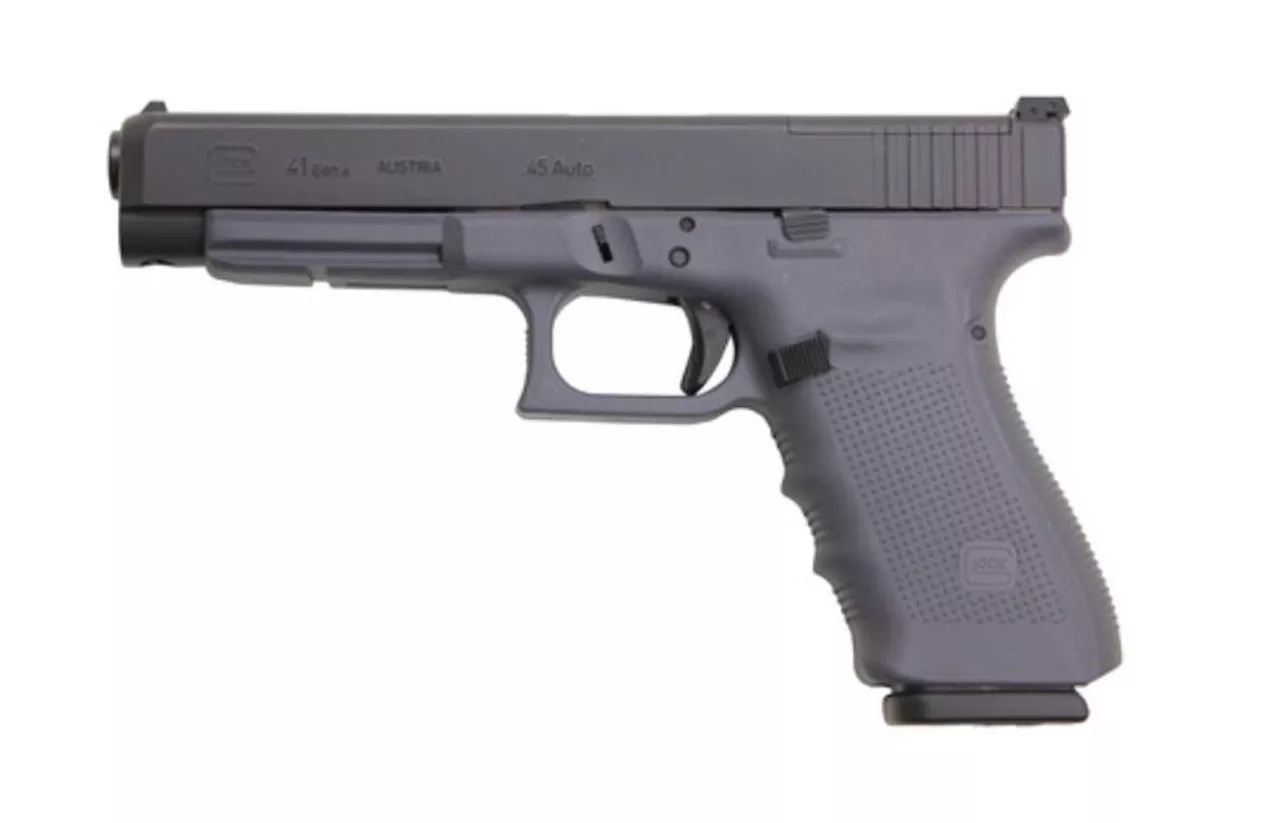 Glock 41 Gen4, 45ACP,, , Gray Frame, MOS, 13 rd