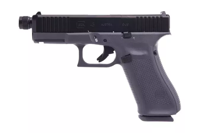 Glock 45 MOS 9mm Gen 5 Threaded Barrel – Gray