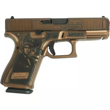 Glock G19 Gen 5 9mm Luger Pistol 4.02" Barrel 15+1 Round Custom Trump 47th-Victory Design