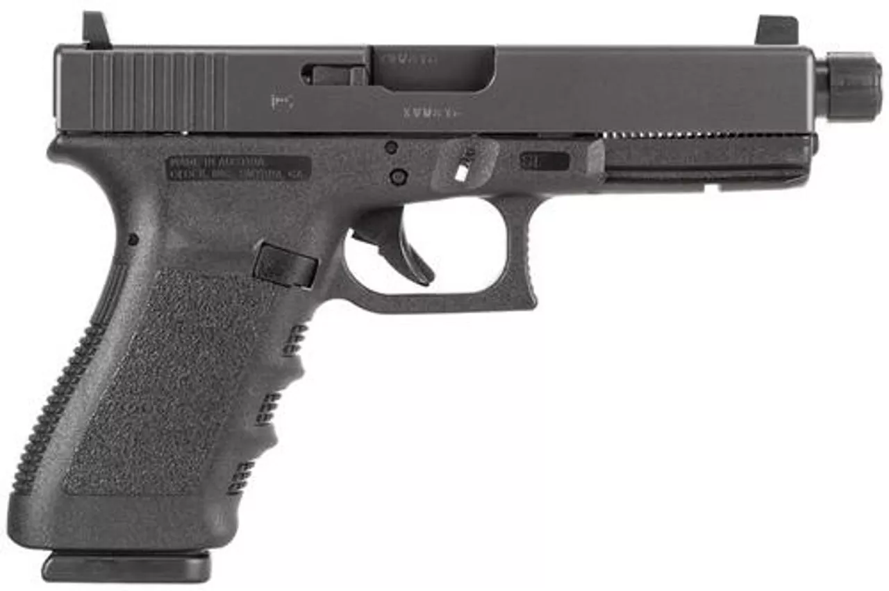 Glock G21SF Threaded Barrel DAO 45 ACP 4.6″ Barrel, Integral Grip Black, 10rd