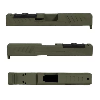 Grey Ghost Precision Glock 19 Gen5 Slide RMR Cutout Olive Drab Green