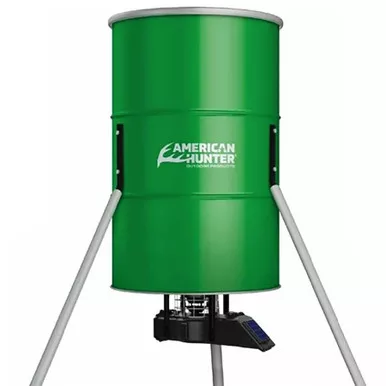 Gsm American Hunter 350 lb Tripod Feeder with SunSlinger Kit