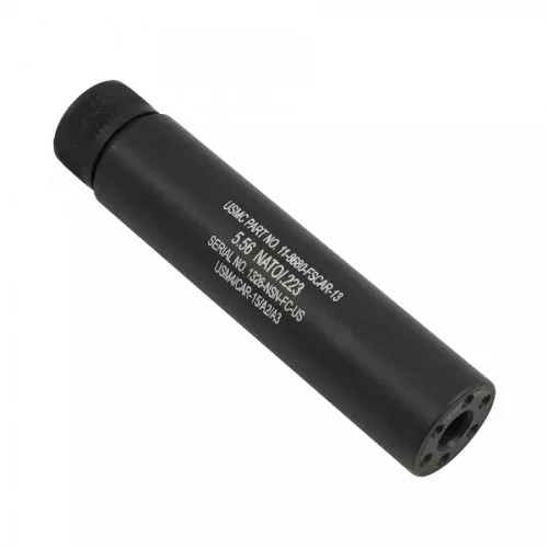Guntec AR15 1/2X28 Reverse Thread Slip Over Fake Suppressor – Black
