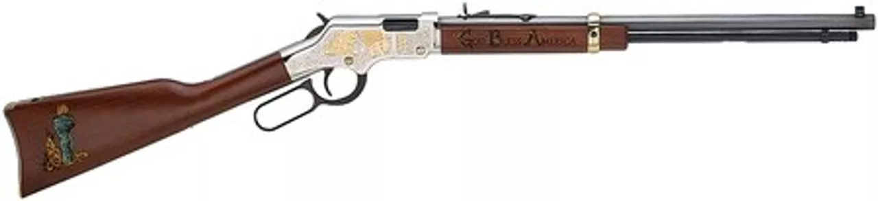 Henry Golden Boy, .22 Short/Long/LR, 20″ Barrel, 16rd LR / 21rd Short, American Walnut, God Bless America