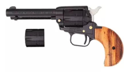 Heritage Mfg RR22MB4BH Rough Rider 22 LR/22 WMR 6 Shot, 4.75″ Steel Black Barrel, Cylinder & Black Zinc Alloy Frame, Cocobolo Bird Head Grip, Hammer/Thumb Safety, Exposed Hammer