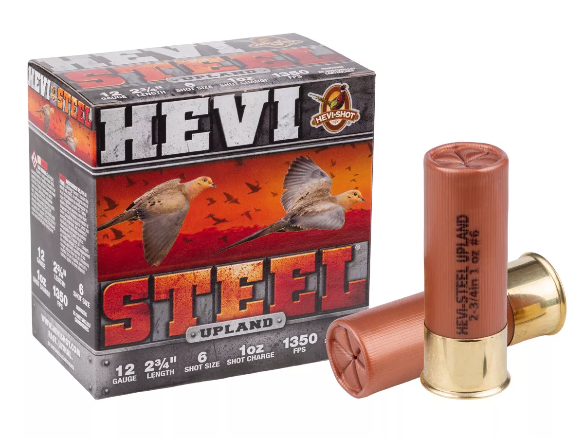 HEVI-Shot 12GA HEVI-Steel Upland 1oz, 6 Shot, 25ct