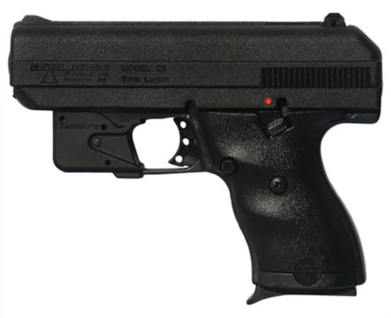 Hi-Point 9mm 3.5″ Barrel, Laserlyte Trigger-Guard Mount Laser Polymer Frame 8rd Mag