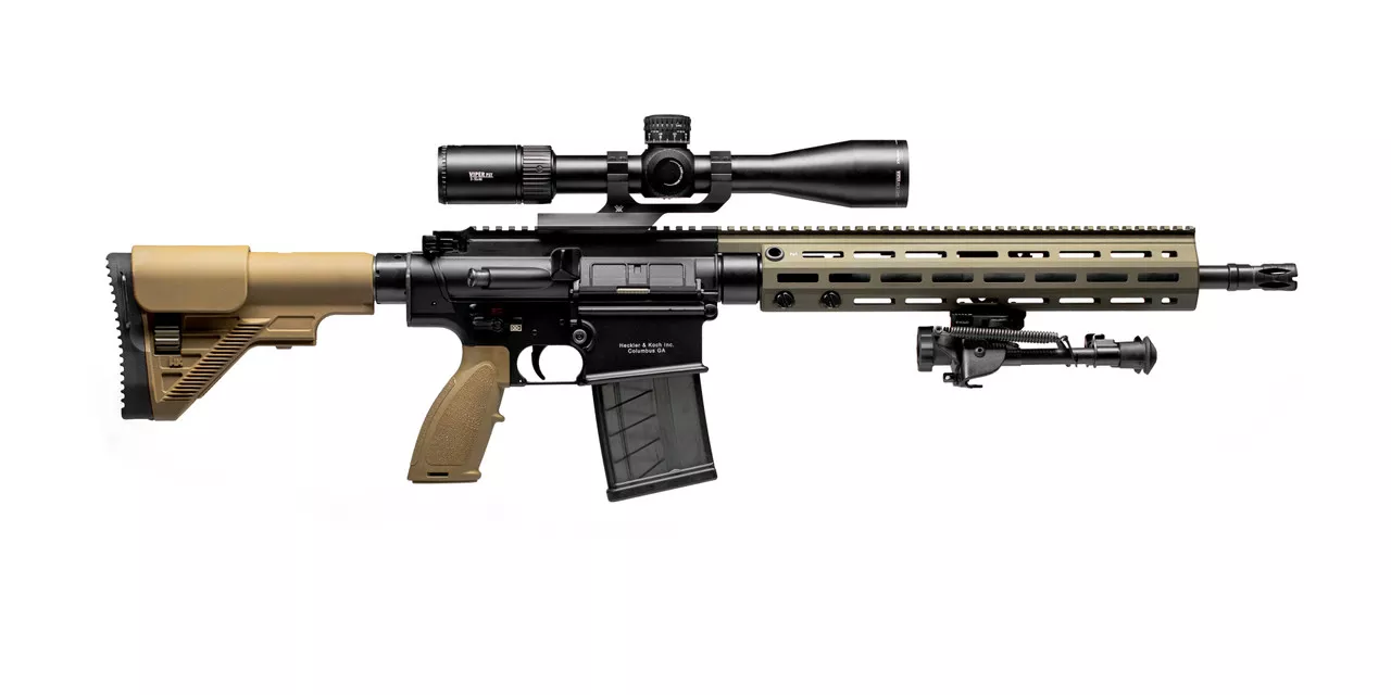 HK MR762A1 LRP III .308/7.62x51mm, 16.5″ Barrel, Vortex Viper PSTII, BLK/FDE, 20rd