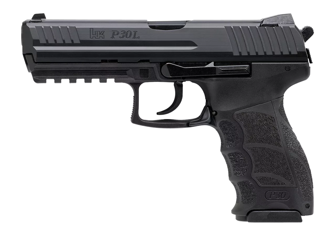 HK P30L, Long Slide (V3) DA/SA, rear decocking button, two 13rd magazines
