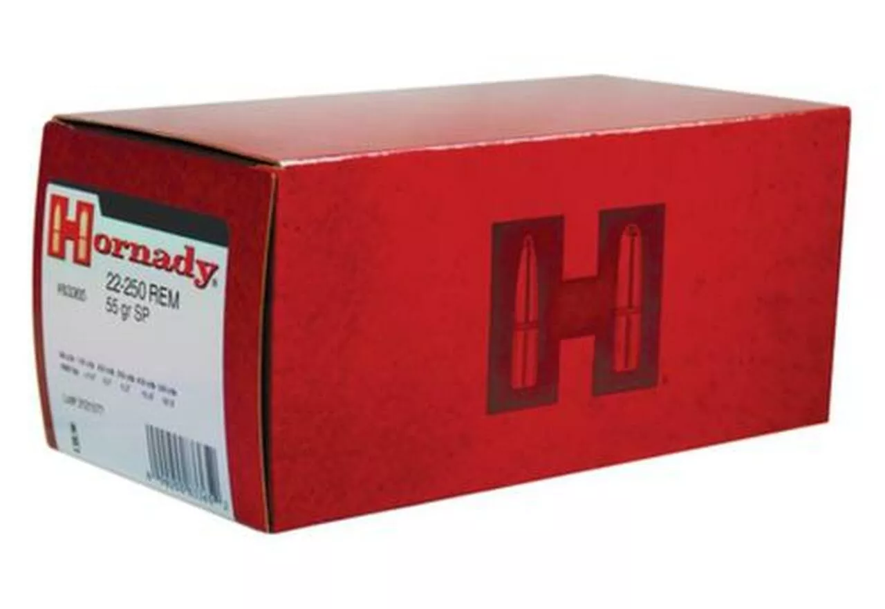 Hornady Custom .22-250 Rem, 50 Gr, Spire Point, 50rd/Box