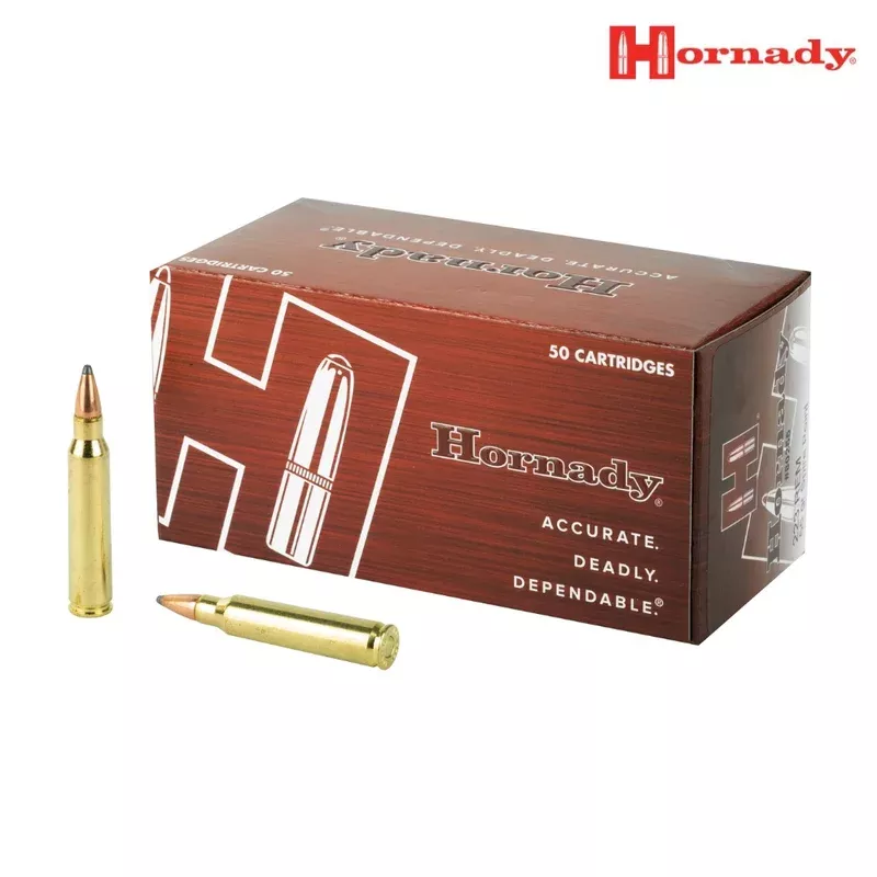 Hornady Custom .223 Remington 55gr SP Ammo