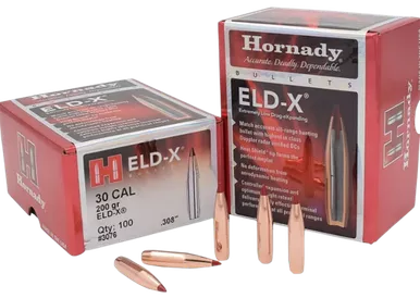 Hornady ELD-X Bullets .30 cal .308" 200gr Heat Shield Tip 100/Box
