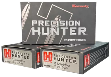 Hornady Precision Hunter Ammo 22 Creedmoor 80gr ELD-X 20/Box