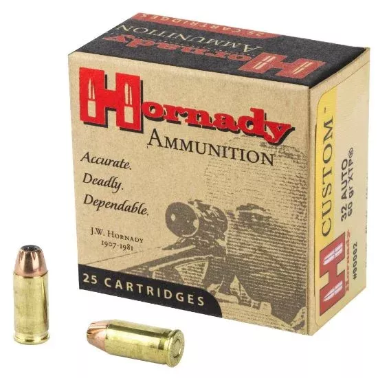 HORNADY SELF DEFENSE 32ACP 60GR XTP, 25RD BOX