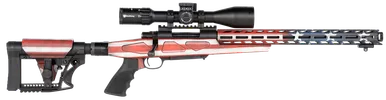 Howa HFLG30816 M1500 APC Chassis Gen2 Bolt Action Rifle 308 Winchester 16.25" Barrel American Flag Cerakote Receiver Black Polymer Grip Luth-AR MBA-4 Stock