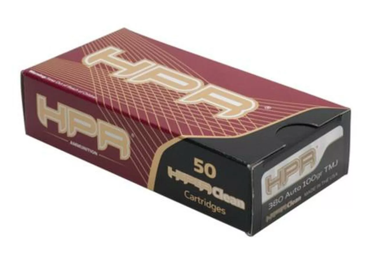 HPR Ammunition Hpr Ammunition Hyperclean .380 Acp 100gr, Total Metal Jacket 50rd Box