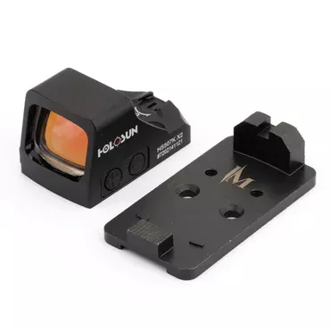 ICM Dan Wesson DWX RMSC Optic Plate with Back Up Iron Sight
