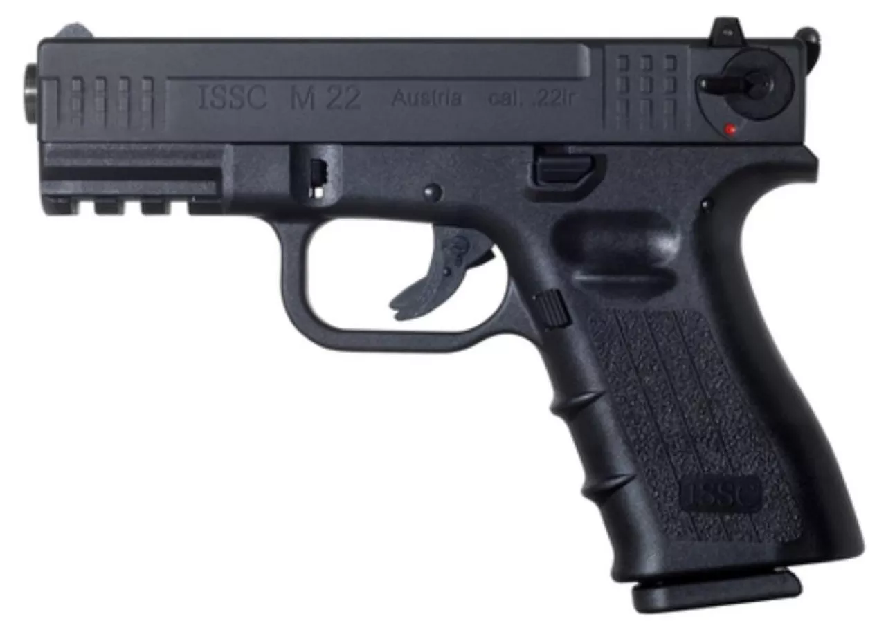 ISSC Austrian M22 (Glock Type) Pistol 22LR, 4″, 1x10rd Mag, Black