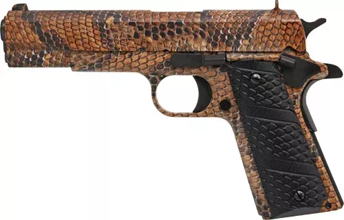 IVER JOHNSON 1911A1 .45ACP 5″ FS 8RD RATTLESNAKE