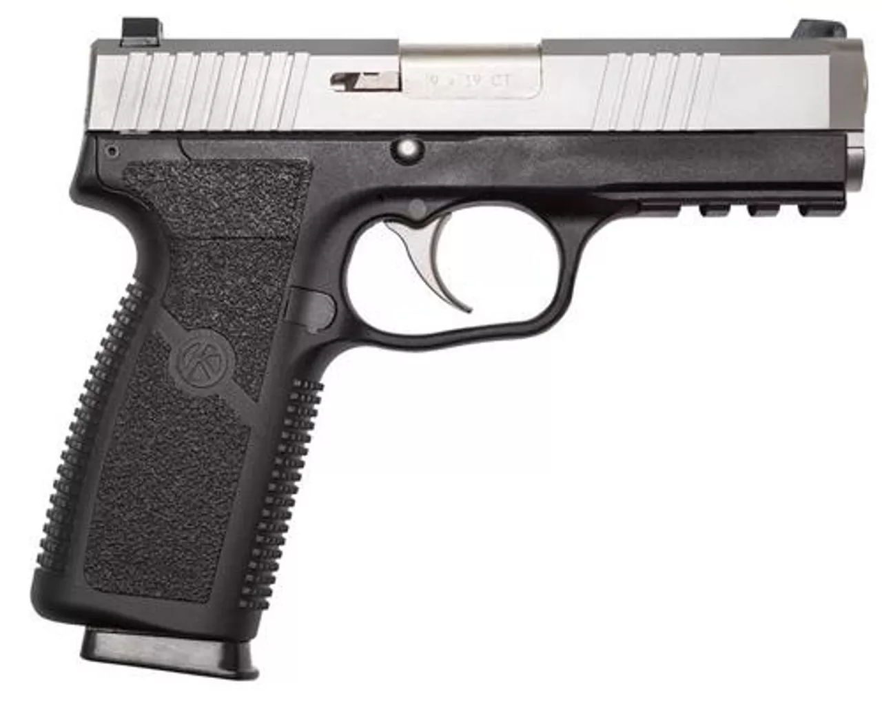 Kahr Arms ST9 9mm, 4″, 8rd, Black Polymer Frame, Stainless Steel Slide