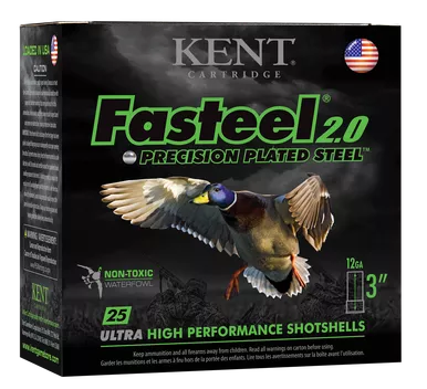 Kent Cartridge K123FS361 Fasteel 2.0 12 Gauge 3" 1 1/4 oz #1 Shot Box of 25, Case of 10