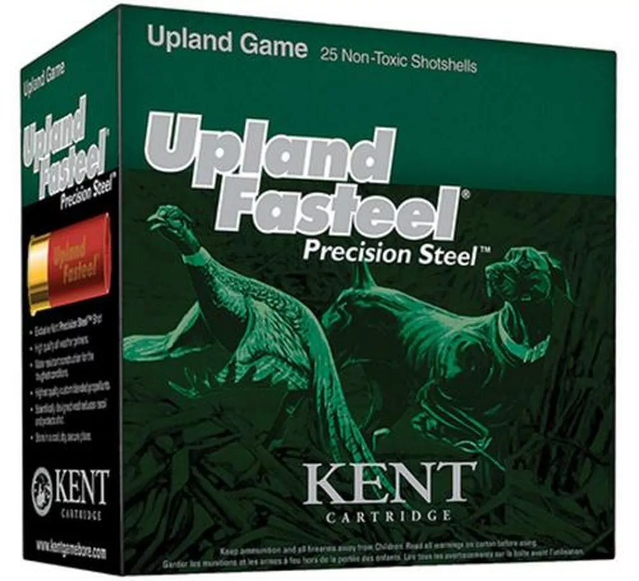 Kent Fasteel Upland 12 Ga, 2.75″, 1 oz, 7 Shot, 25rd/Box