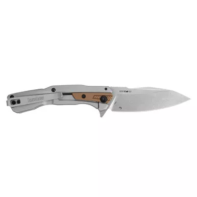 Kershaw Endgame Folding Knife 3.25 Inch Spear Point Blade Bronze Silver