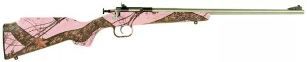 Keystone Crickett 22LR, 16″, Pink Mossy Oak Synthetic Stock