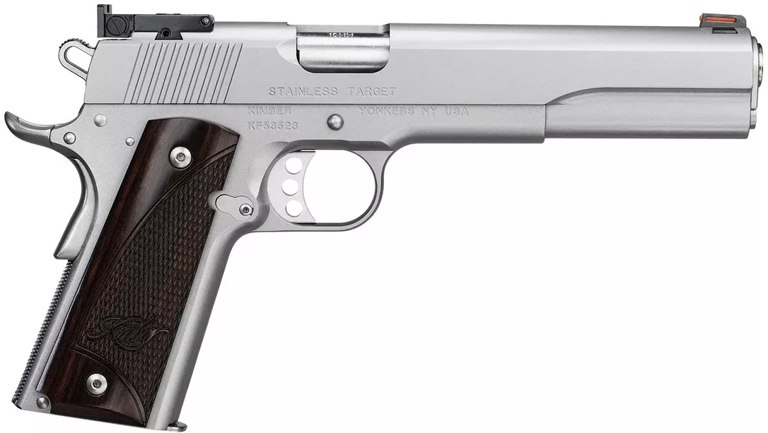 Kimber Stainless Target LS .45 ACP 6″ 7rds, Satin Silver