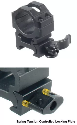 Leapers UTG 2-Piece Picatinny Rings 22mm 1" Medium