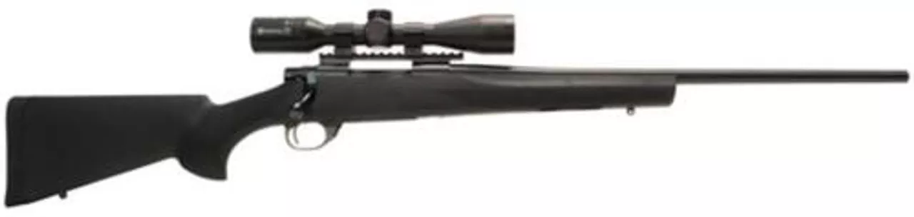 Legacy Howa/Hogue Package .308 Winchester 22″ Barrel Blue Finish Hogue Overmolded Stock Black Nikko Stirling Panamax 3-9x40mm Riflescope With Rings/Base 5rd